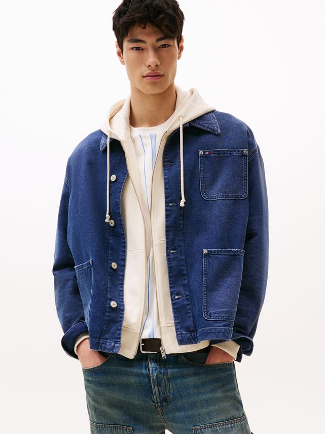 Blå Chore Jacket Ci9053 fra Tommy Jeans – Fantastisk Tilbud!