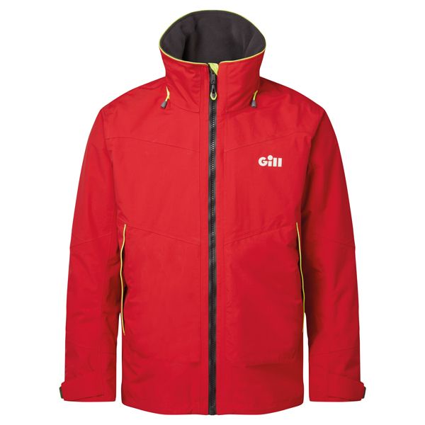 Gill Os32j Coastal Jakke i Rød – Fantastisk Tilbud!