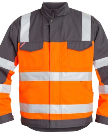 Engel 20471 Vandafvisende Jakke i Orange og Grå - Stilfuld og Praktisk