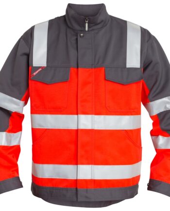 Engel 20471 Jakke - Rød & Grå - Vandafvisende & Refleks