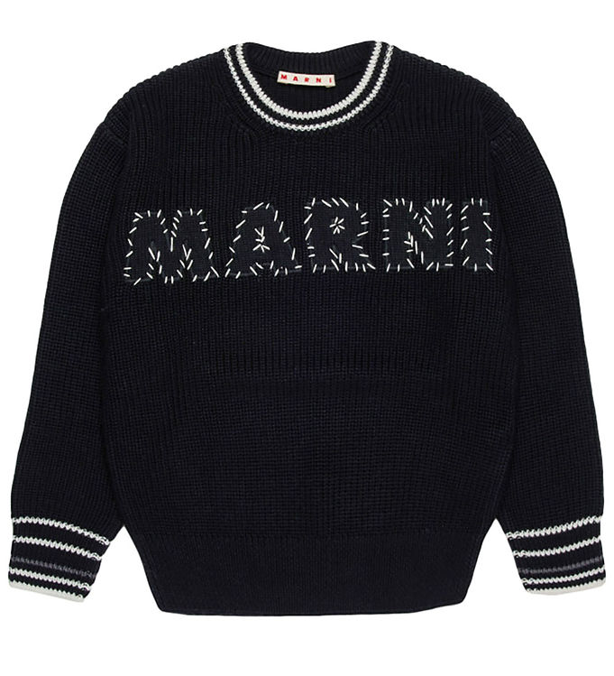 Eksklusiv Hvid Marni Strikbluse – Stilfuld Elegance Tilbud