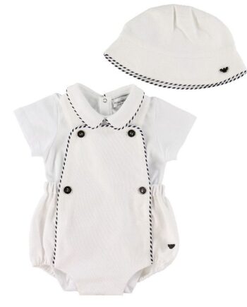 Elegant Hvid Emporio Armani Body og Bukser - Tilbud!
