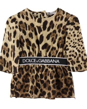 Brun Dolce & Gabbana Diva Leo Bluse – Uovertruffen Tilbud!