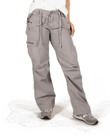 Praktiske Grå Cargo Bukser med Justerbar Pasform - Udsalg!