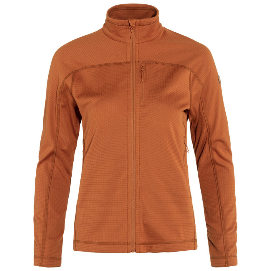 Fjällräven Abisko Lite Fleecejakke – Terracotta Brun tilbud!