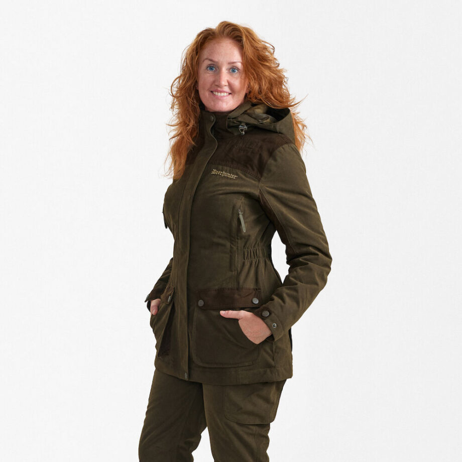 Grøn Deerhunter Lady Eagle Jakke – Tarmac Green Tilbud