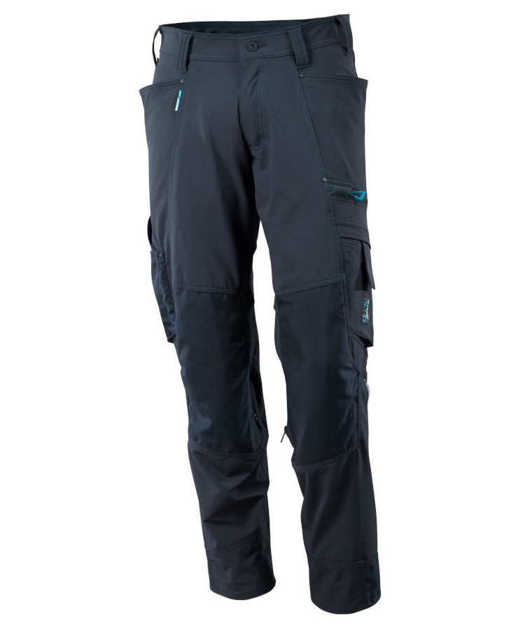 Navy Mascot Arbejdsbukser med Knælommer - Komfortabel Kvalitet