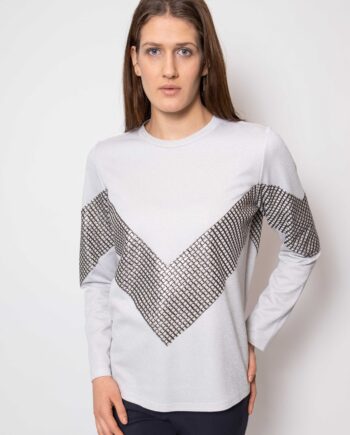 Eksklusiv Hvid Langærmet Sweatshirt - Stil og Komfort