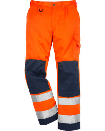 Høj synlighed arbejdsbukser i orange - Sikkerhed og komfort