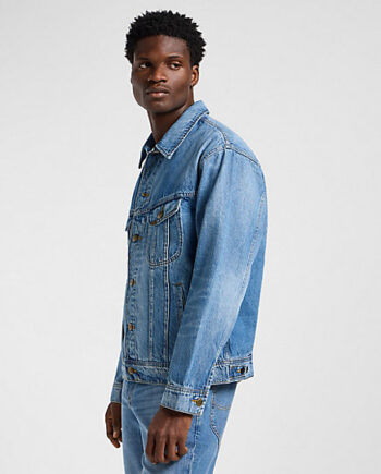 Light Blue Lee Denim Jakke Small - Lee Fashionmanifest