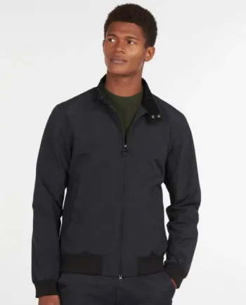 Barbour Herre Jakke Royston i Carbon Black - Udsalg!