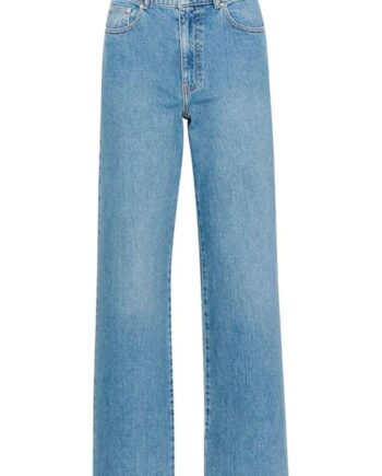 Blå Gestuz Jeans Zolina Wide Jeans Washed Mid Blue - Gestuz Fashionmanifest  - 5715375927634