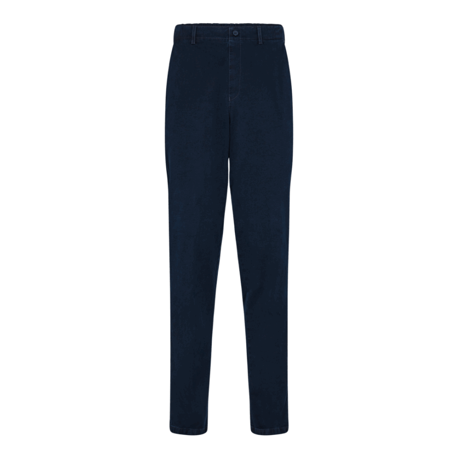 Elegant Navy Bukser med Elastik – Hurtig Levering!
