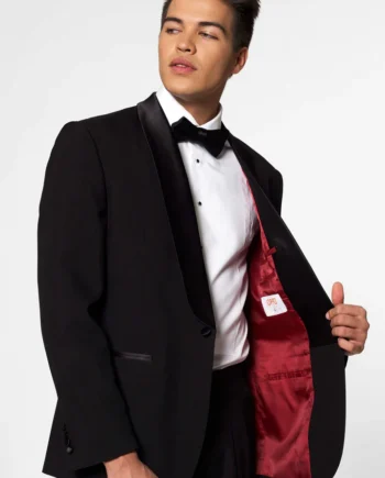 Elegant Sort Smoking - Opposuit Jet Set Black til Festlige Anledninger