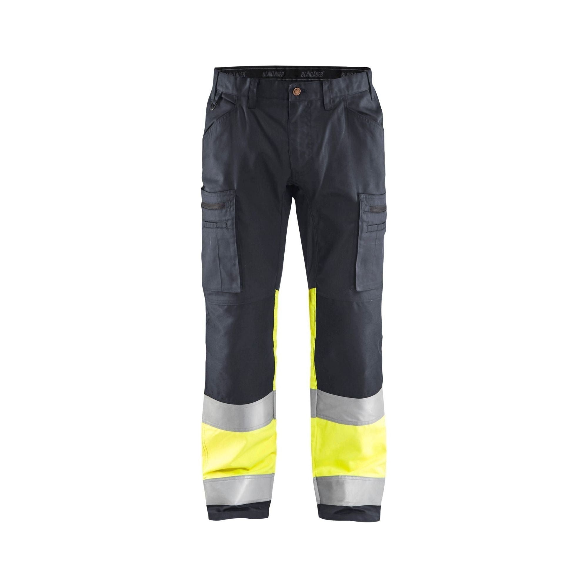 BlÅklder 1551 High Vis Buks Med Stretch Mellemgrå High Vis Gul Herre - BlÅklÄder Fashionmanifest  - 7330509675014