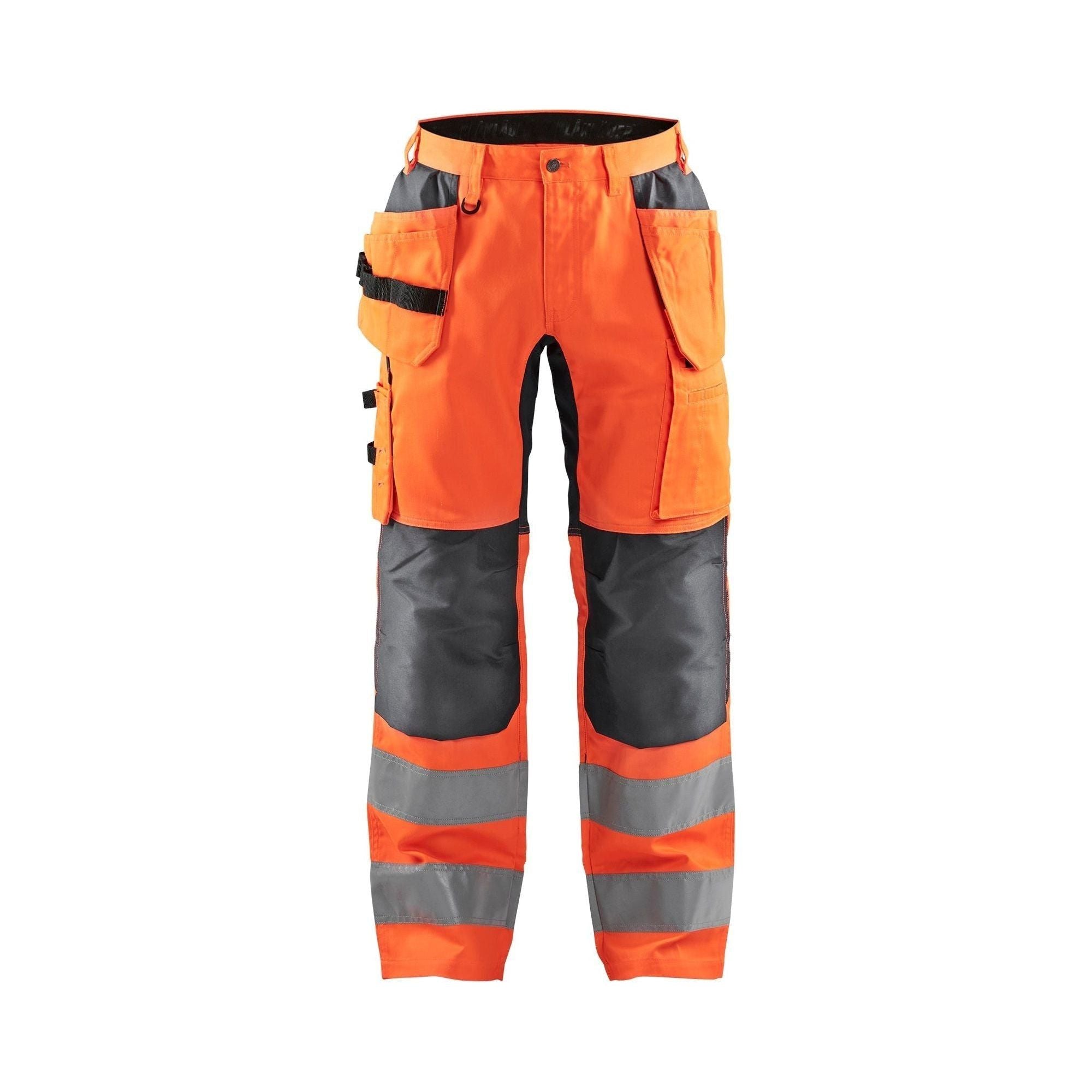 BlÅklder 1552 High Vis Buks Med Stretch High Vis Orange Mellemgrå Herre - BlÅklÄder Fashionmanifest  - 7330509773673
