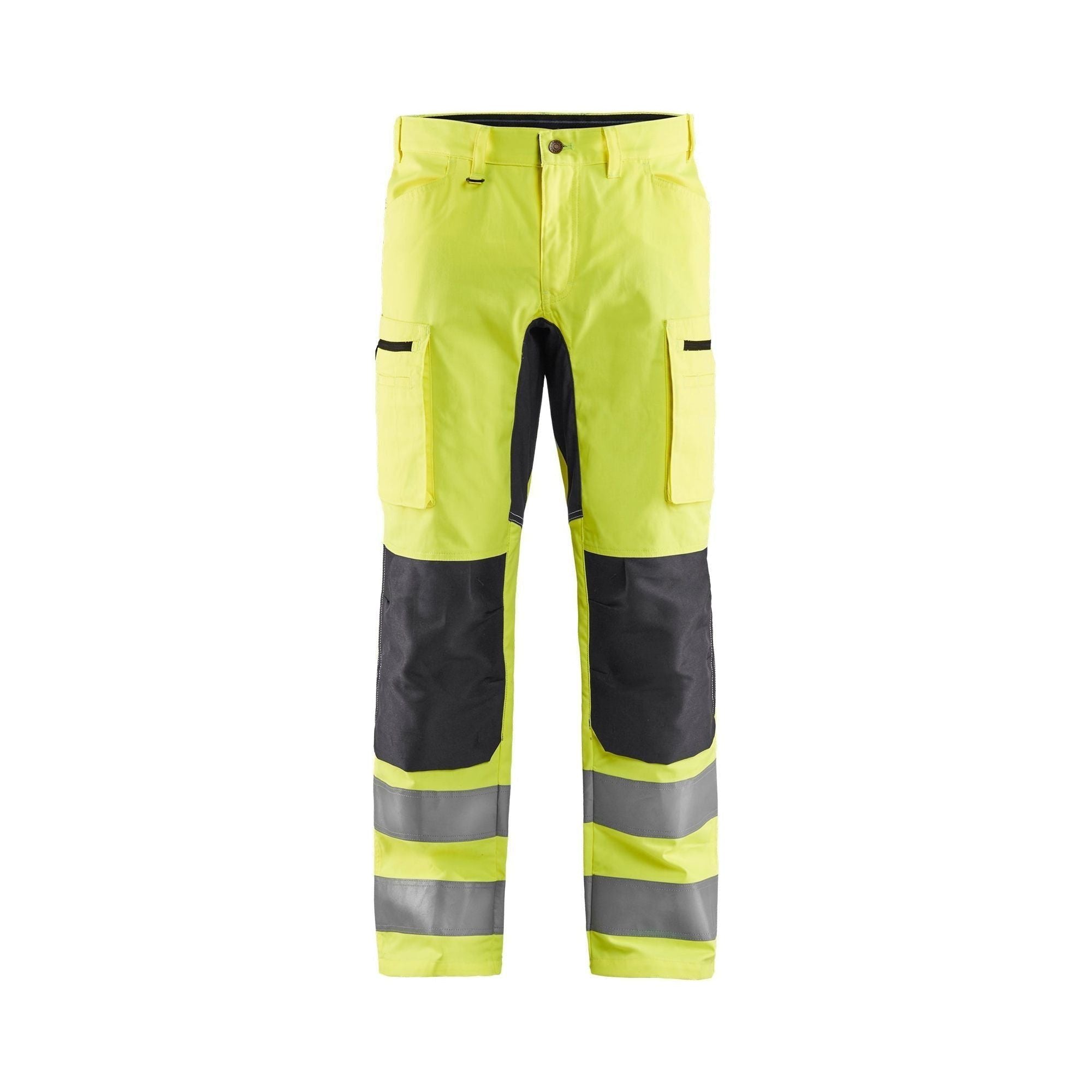 BlÅklder 1585 High Vis Buks Med Stretch High Vis Gul Mellemgrå Herre - BlÅklÄder Fashionmanifest  - 7330509773796