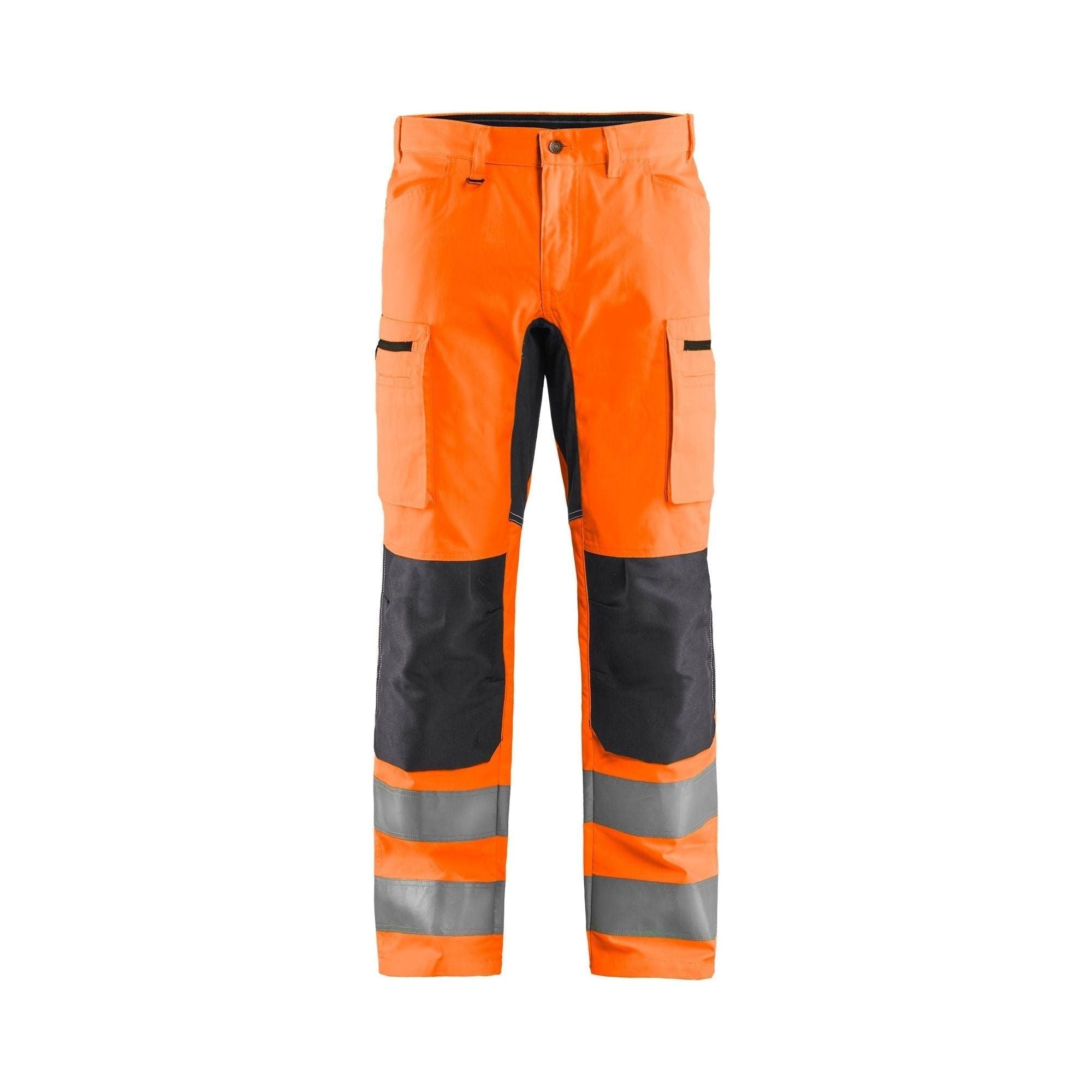 BlÅklder 1585 High Vis Buks Med Stretch High Vis Orange Mellemgrå Herre - BlÅklÄder Fashionmanifest  - 7330509773918