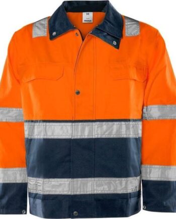 Kansas Vis Jakke Orange Marineblå 100001 271 - Kansas Fashionmanifest  - 7322302193321