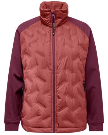 Pink Pinewood Abisko Insulation Hybrid Jakke Brick Burgundy - Pinewood Fashionmanifest