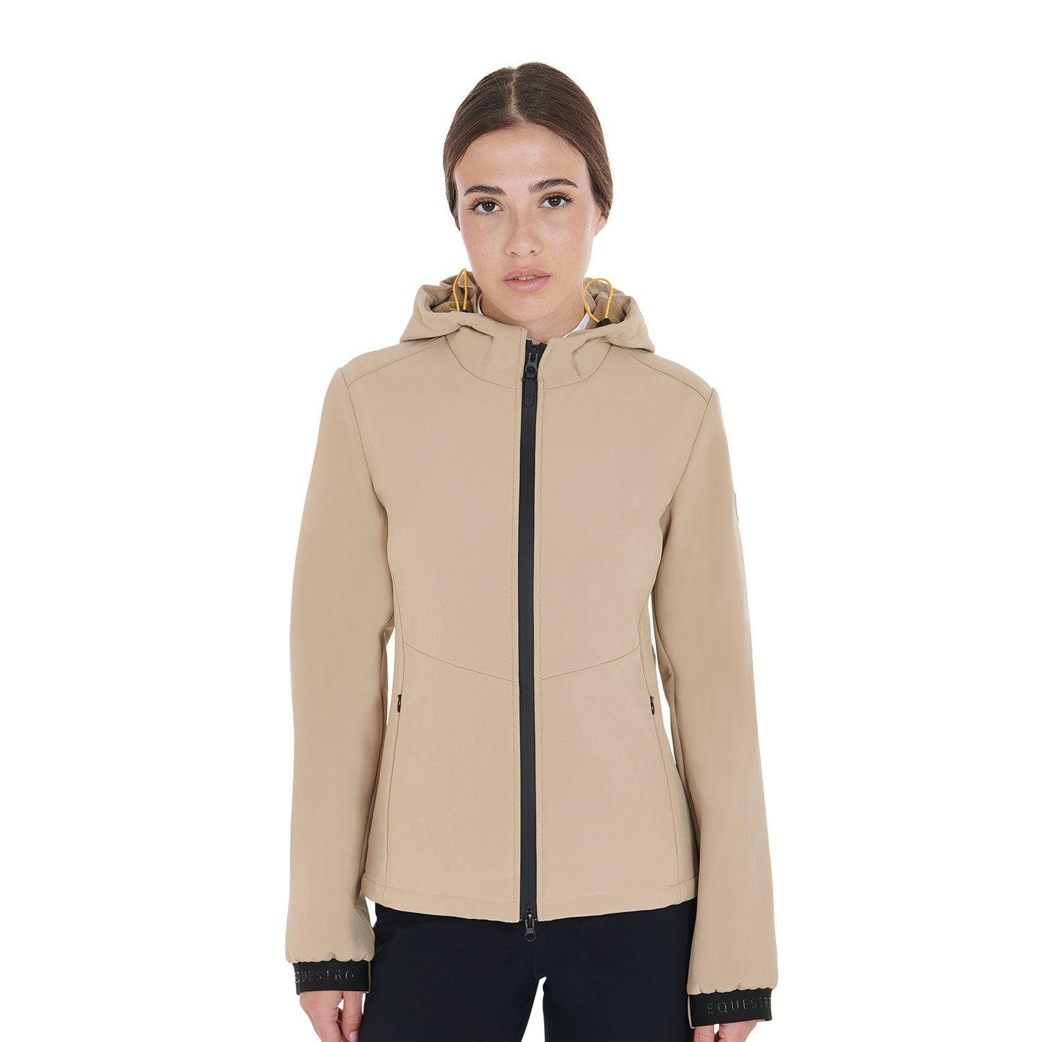 Beige Equestro Softshell Jakke - Stilfuld og Praktisk