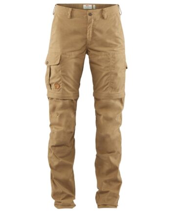 Brun (DARK SAND Fjallraven Womens Karla Pro Zip Off Trousers Brun Dark Sand 227 - Fjällräven Fashionmanifest  - 7323450496258
