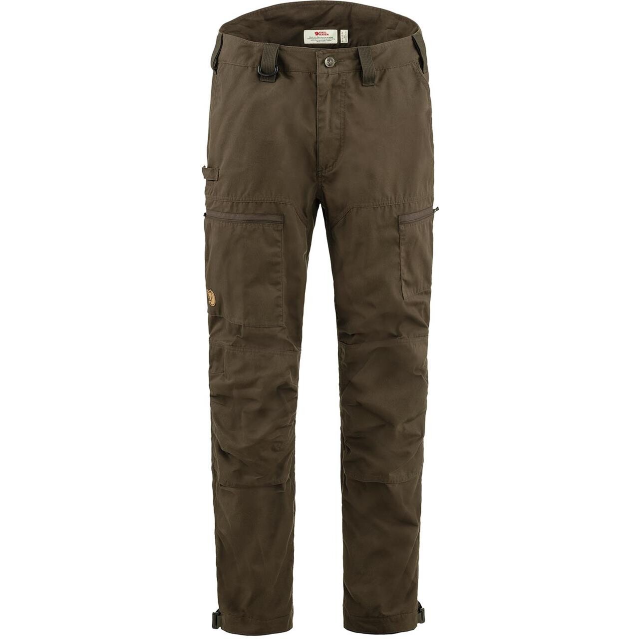 Grøn Fjallraven Mens Drev Hybrid Trousers Dark Olive 633 - Fjällräven Fashionmanifest - 7323451053146