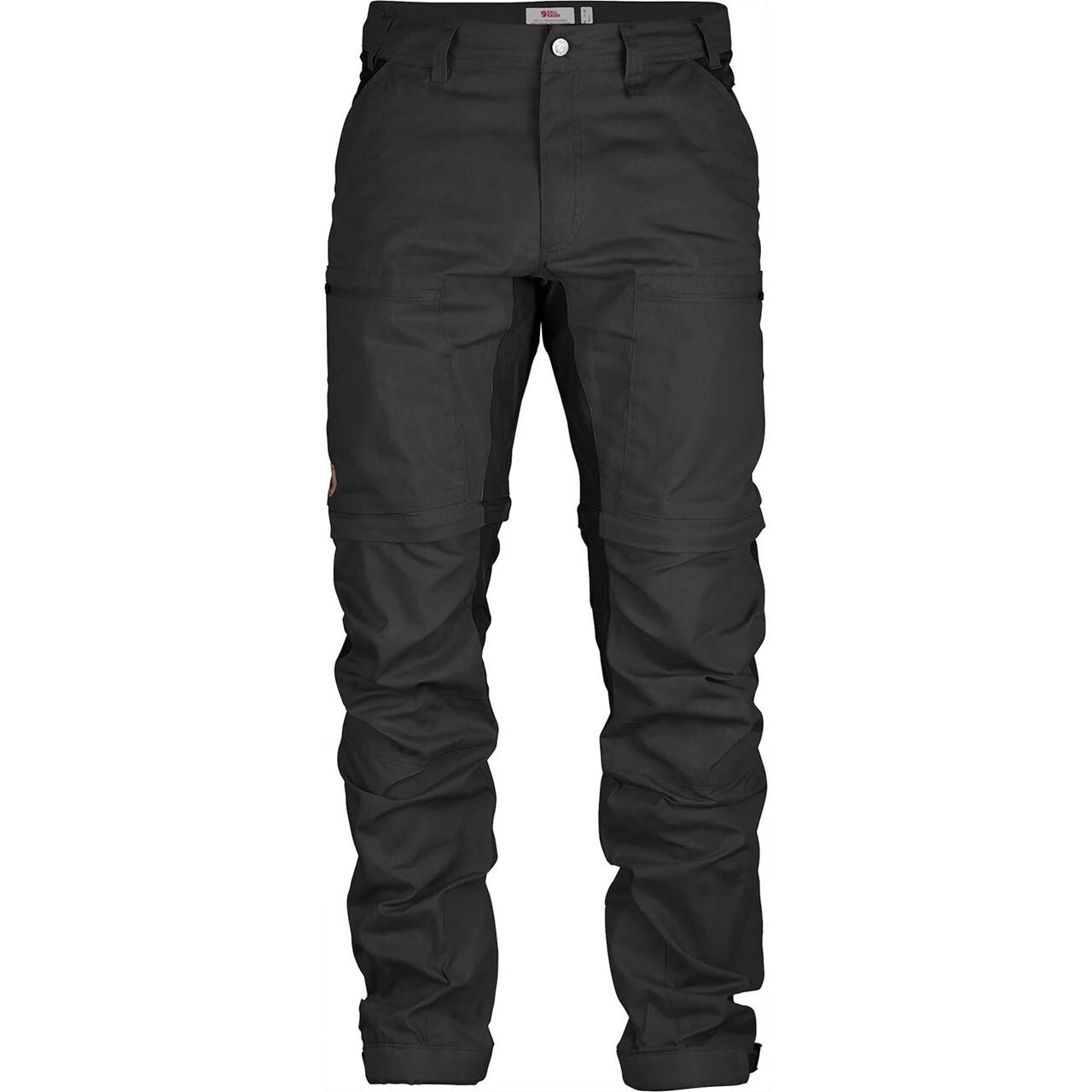 Sort Fjallraven Mens Abisko Lite Trekking Zip Off Trouser Grå Dark Grey Black 030 550 - Fjällräven Fashionmanifest - 7323450302757