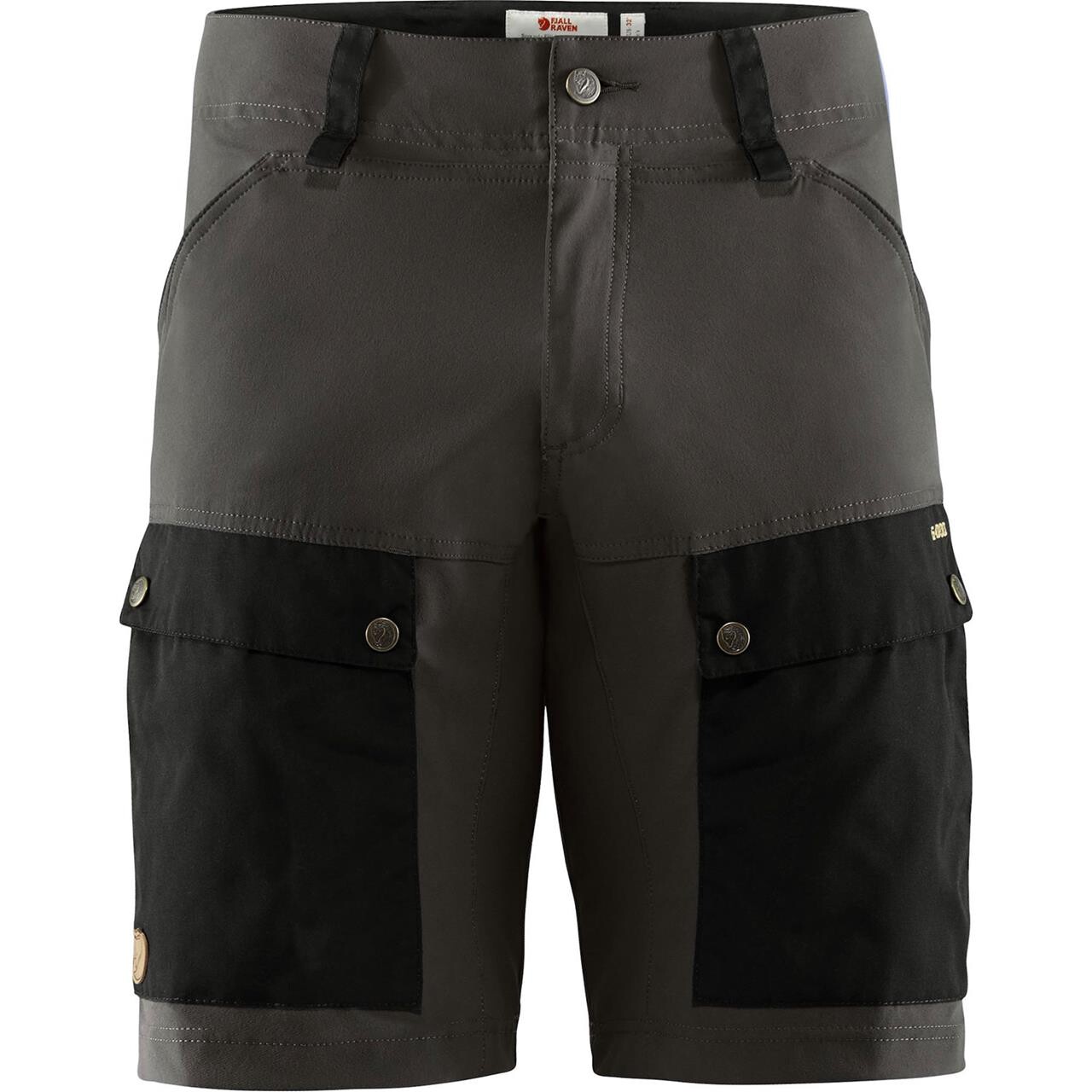 Sort Fjallraven Mens Keb Shorts Black Stone Grey 550 018 - Fjällräven Fashionmanifest - 7323450490973
