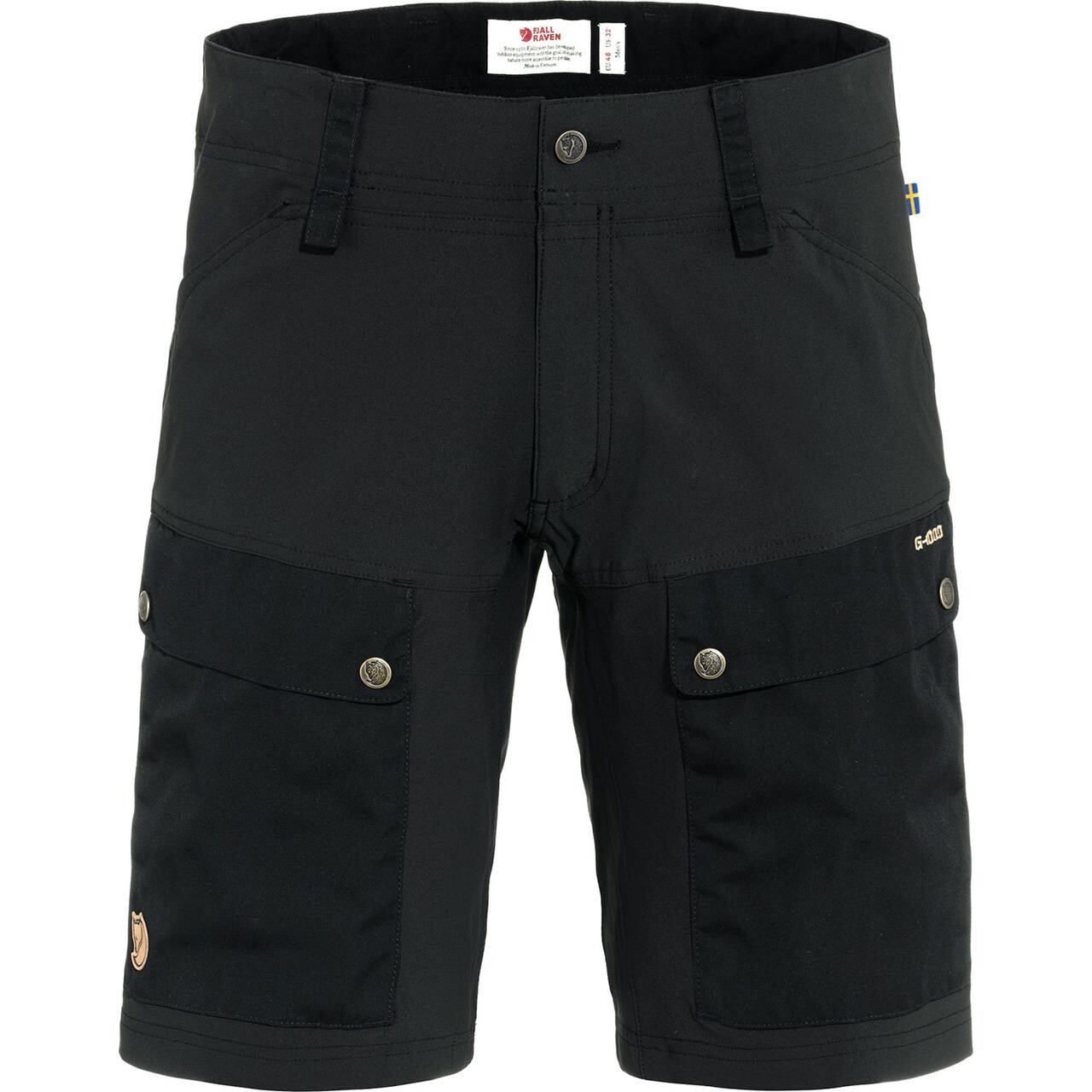 Sort Fjallraven Mens Keb Shorts Black Black 550 550 - Fjällräven Fashionmanifest - 7323450858728