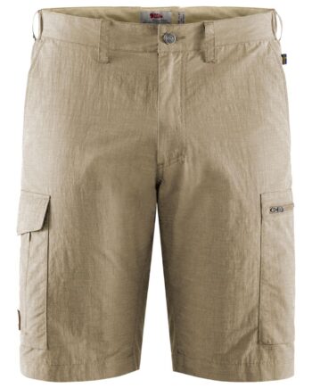 Beige (LIGHT BE Fjallraven Mens Travellers Shorts Beige Light Beige 191 - Fjällräven Fashionmanifest  - 7323450549138