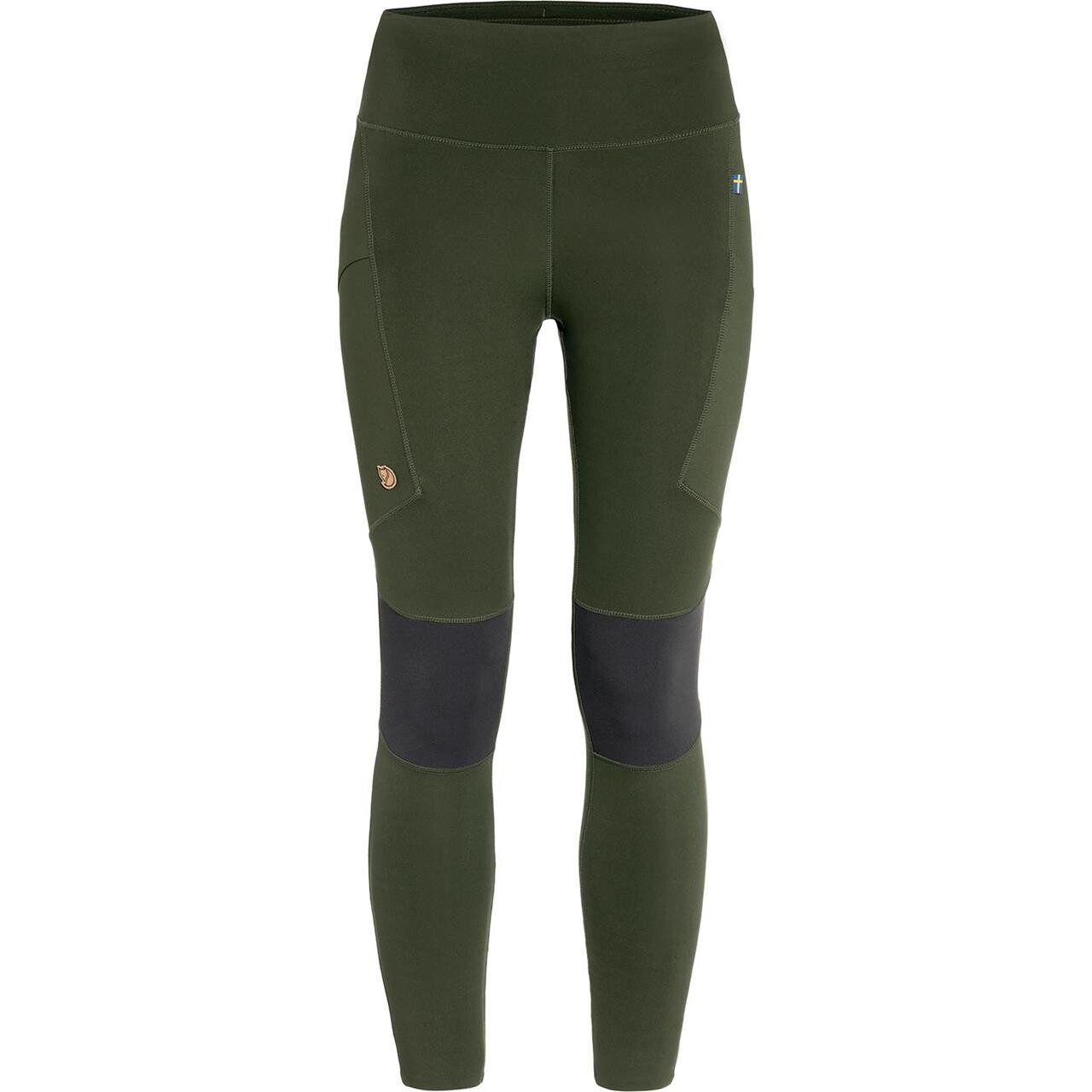 Grøn Fjallraven Womens Abisko Trekking Tights Pro Deep Forest Iron Grey 662 048 - Fjällräven Fashionmanifest - 7323450862282