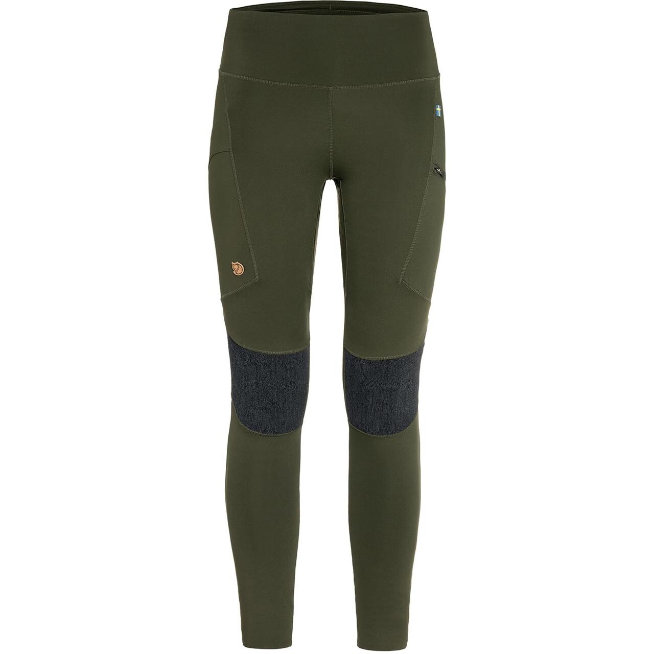 Grøn Fjallraven Womens Abisko Trekking Tights Deep Forest 662 Large - Fjällräven Fashionmanifest - 7323450841010