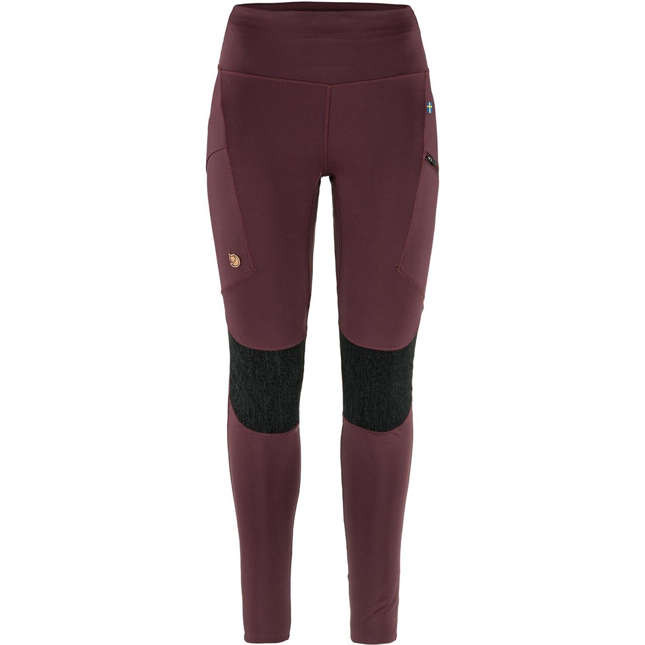 Rød (PORT/357) Fjallraven Womens Abisko Trekking Tights Rød Port 357 Large - Fjällräven Fashionmanifest - 7323450985219