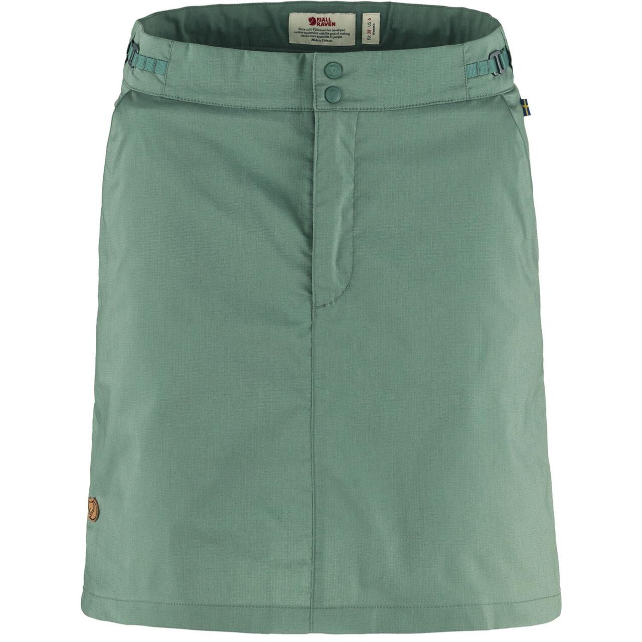 Grøn Fjallraven Womens Abisko Hike Skort Patina Green 614 - Fjällräven Fashionmanifest - 7323451011962