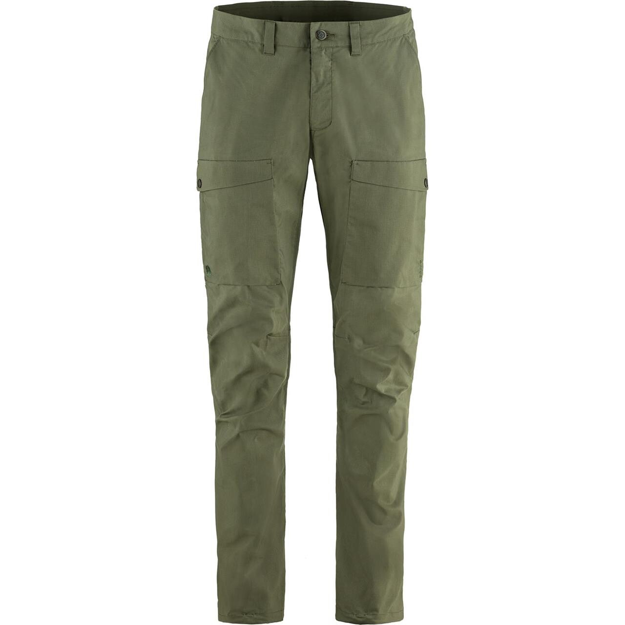 Grøn Fjallraven Mens Abisko Hybrid Trail Trousers Laurel Green 625 - Fjällräven Fashionmanifest - 7323451082580
