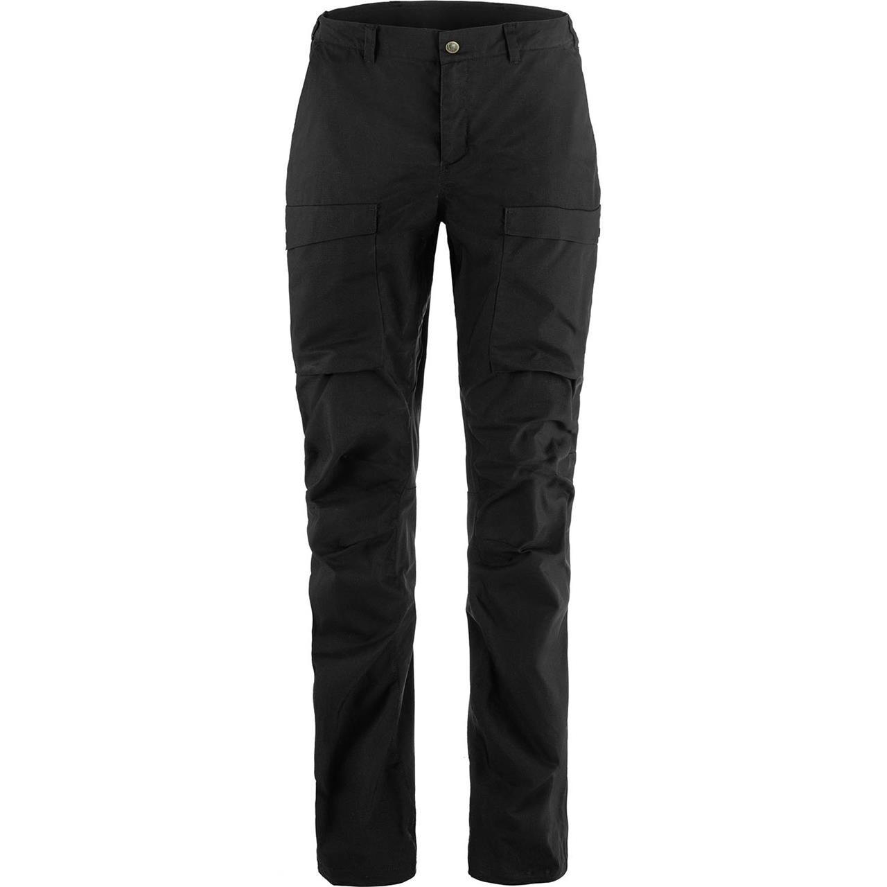 Sort Fjallraven Womens Abisko Hybrid Trail Trousers Black 550 W36 Lang - Fjällräven Fashionmanifest - 7323451091100