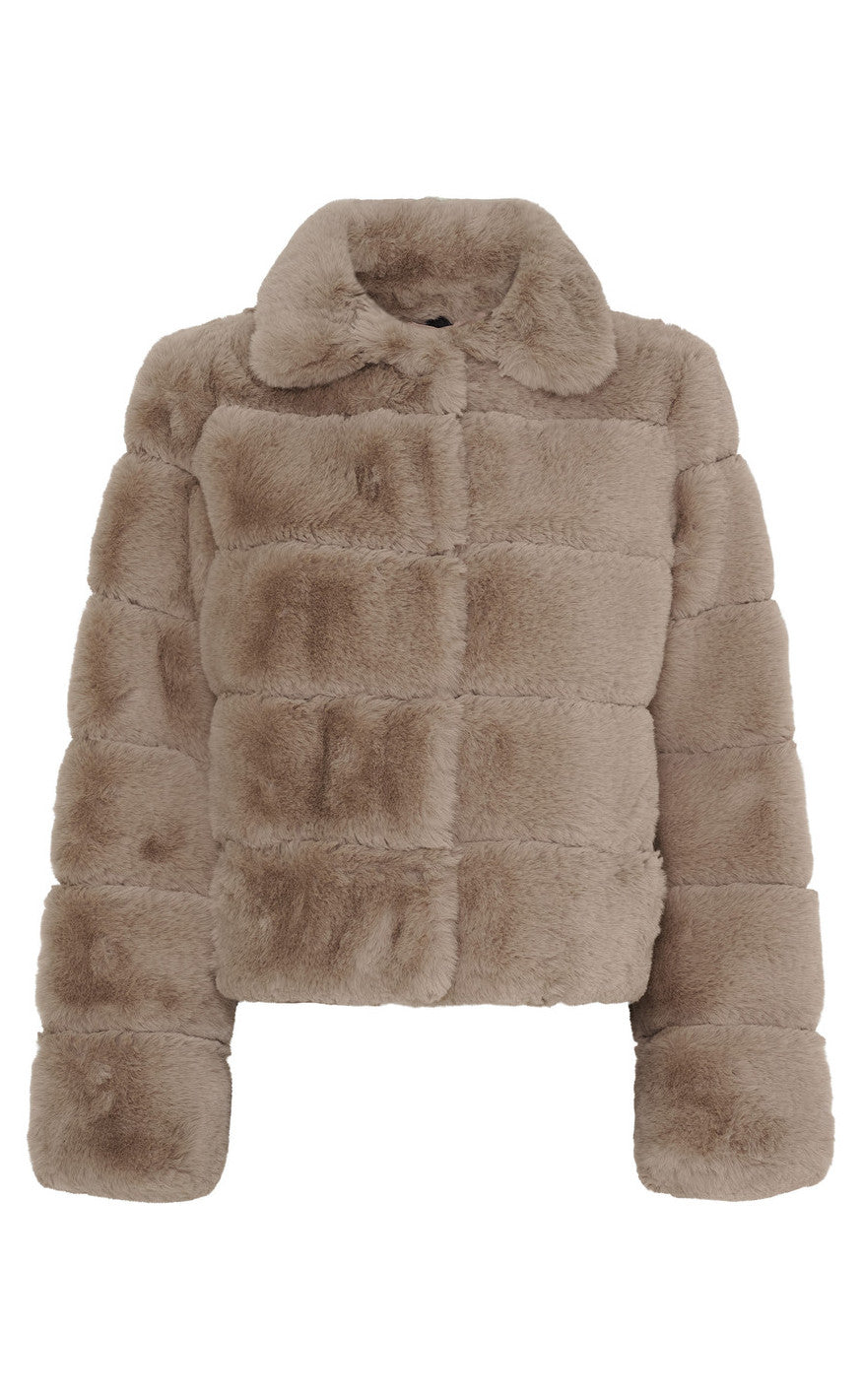 Sand Notyz Jakke Fake Fur - Notyz Fashionmanifest - 5712639654015