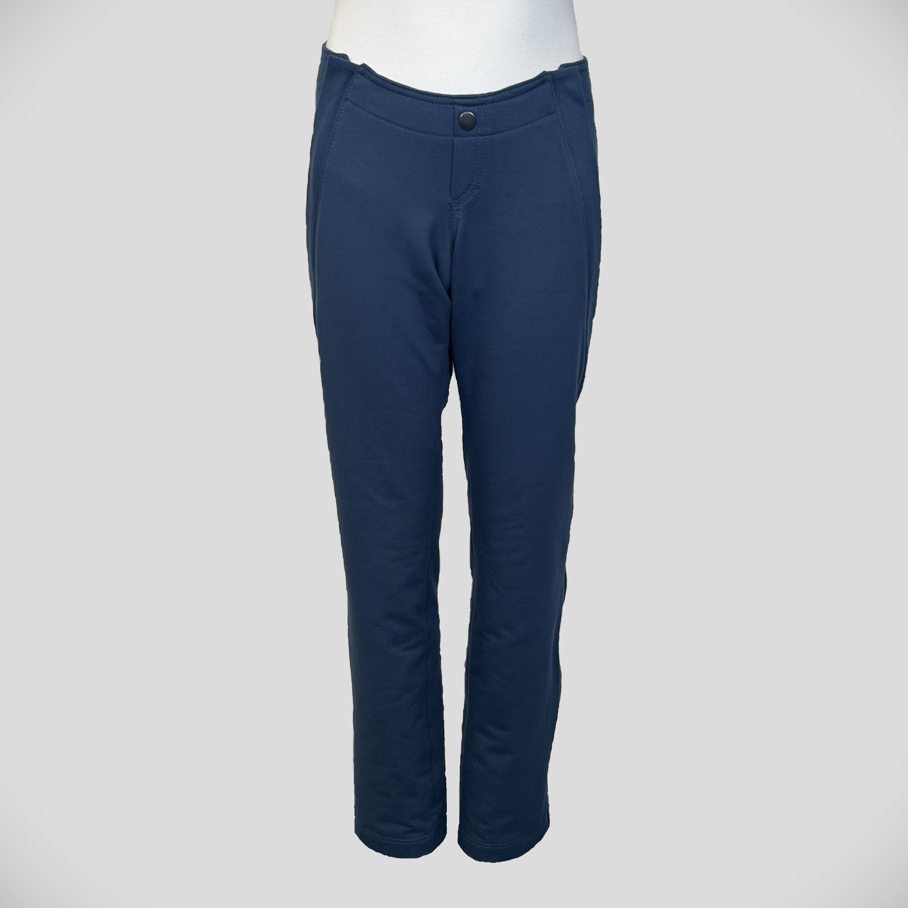 Blå Sweat Bukser Til Kørestolsbruger Str 152 Med Skrå Børn Gennemgående Lynlåse Lagervare Daro - Daro Fashionmanifest