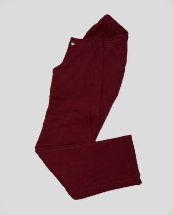 Bordeaux Sweat Bukser Til Kørestolsbrugere Str 152 Med Skrå Børn Gennemgående Lynlåse Lagervare Daro - Daro Fashionmanifest