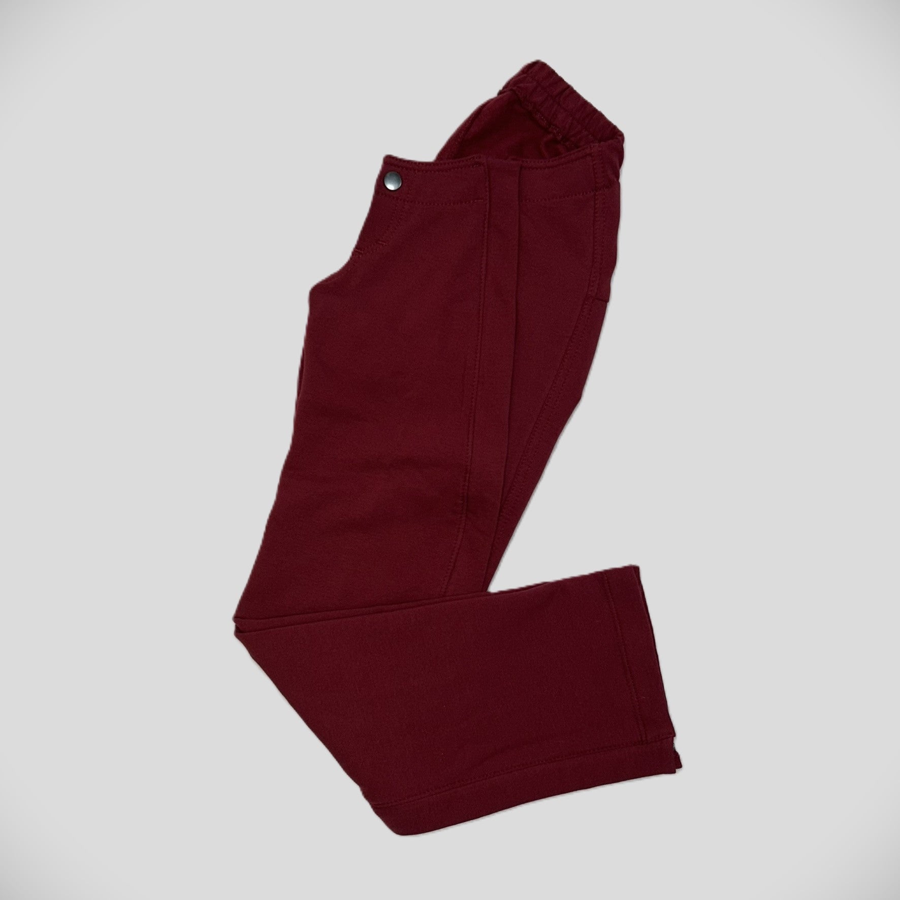 Bordeaux Sweat Bukser Til Kørestolsbrugere Str 152 Med Skrå Børn Gennemgående Lynlåse Lagervare Daro - Daro Fashionmanifest