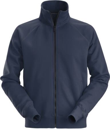 Sweatjakke Med Lynlås Str: Navy - Fashionmanifest - 7332515305916