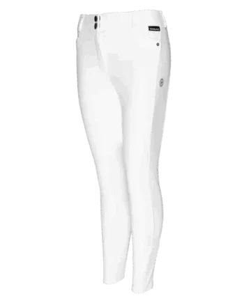 Hvid Kingsland Dame Kadi Ridebukser Full Grip White White - Kingsland Fashionmanifest
