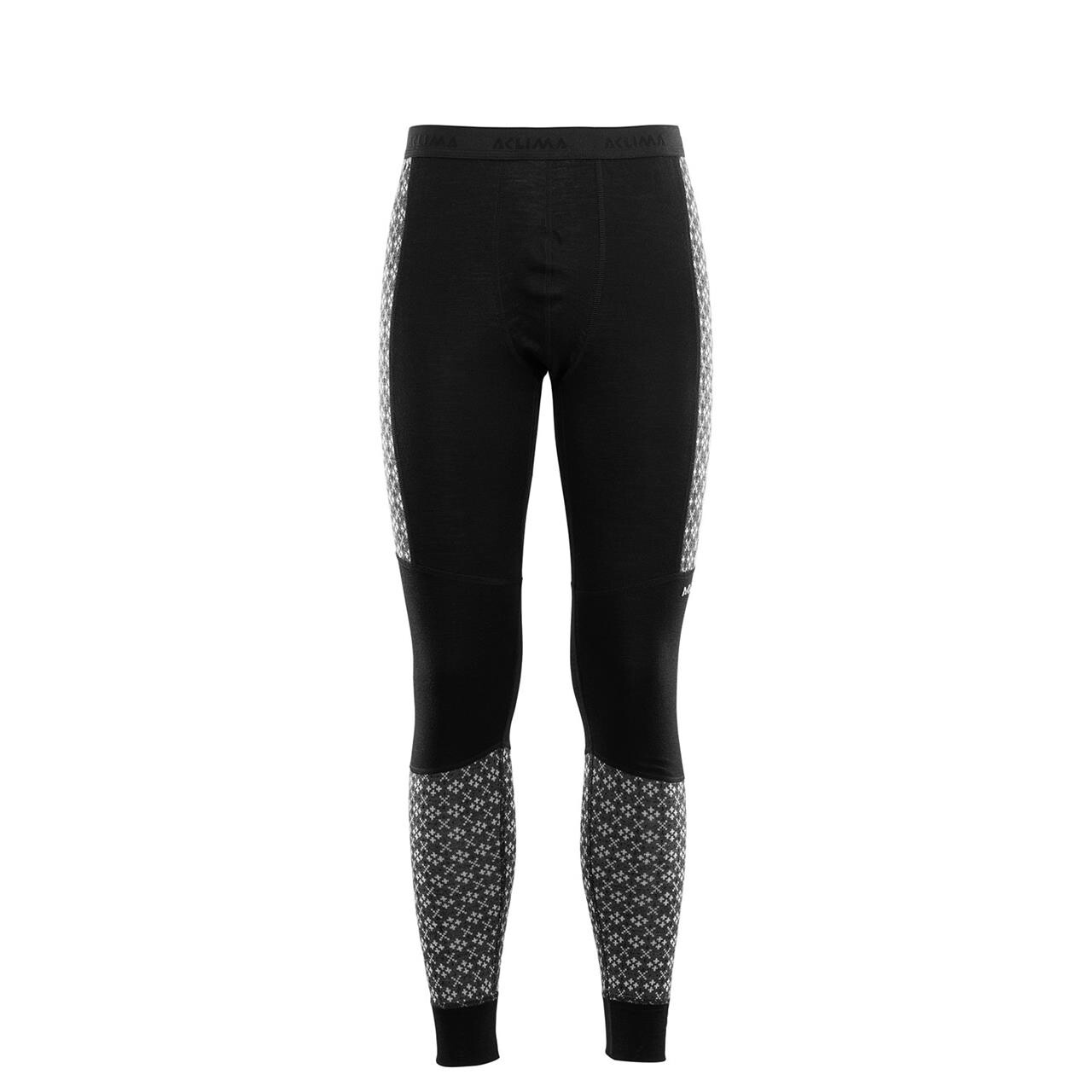 Grå (ALM) Aclima Mens Designwool Glitre Longs Grå Alm Small - Aclima Fashionmanifest - 7034041081912