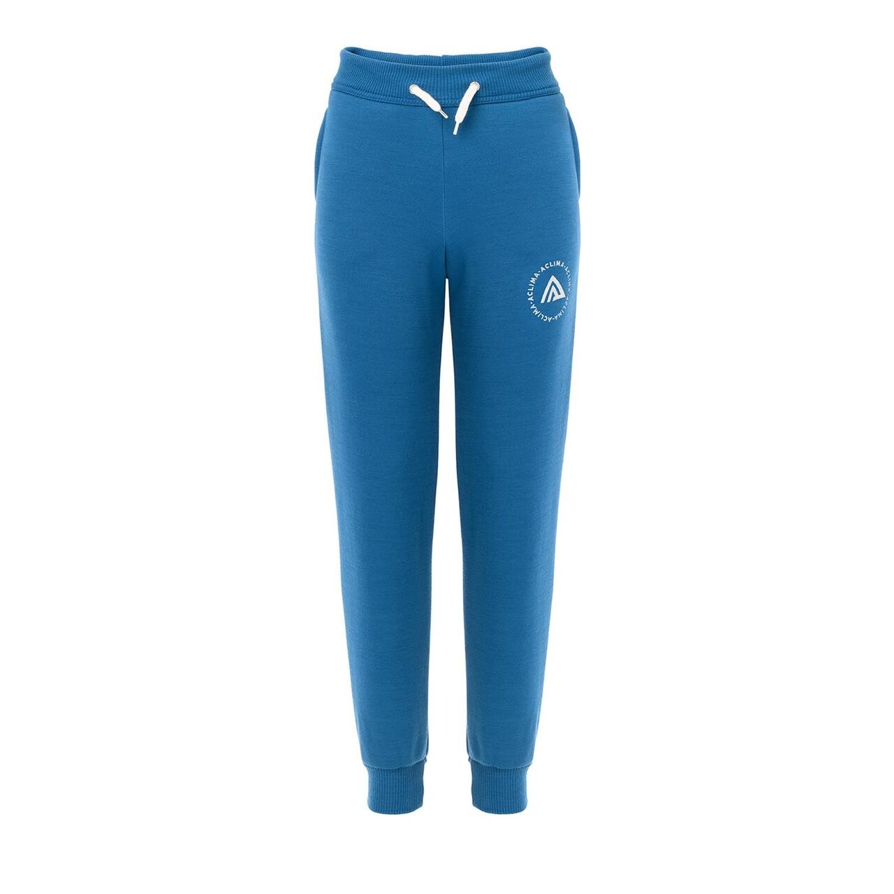 Blå (CORSAIR) Aclima Kids Fleecewool Joggers Blå Corsair 130 - Aclima Fashionmanifest - 7034041114436