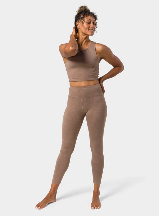 Manduka Ampquotdharaampquot Hight Waist Leggings Lions Mane Heather Str - Manduka Fashionmanifest - 840104827376