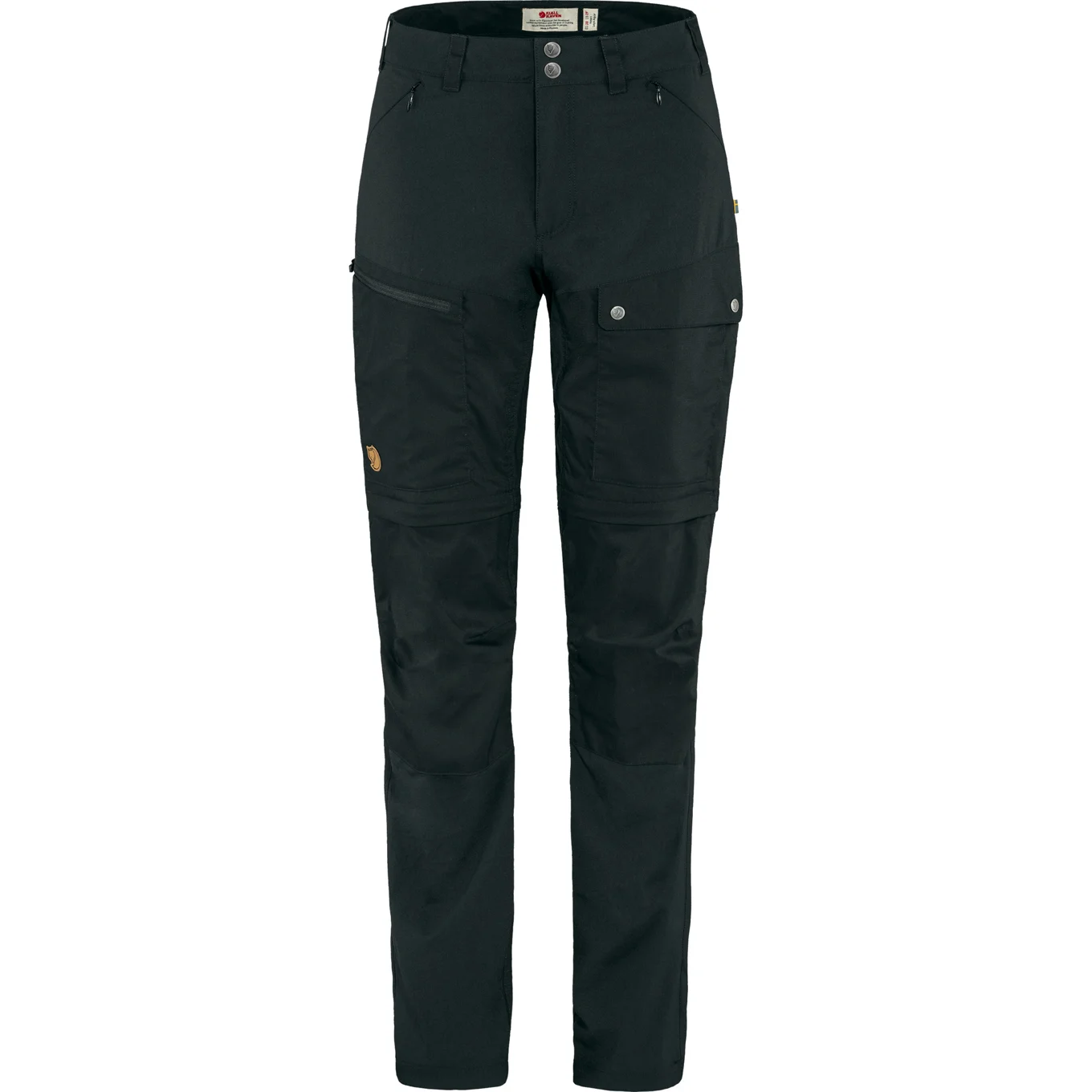 Sort Abisko Midsummer Zip Off Bukser Black - Fjällräven Fashionmanifest - 7323450689636
