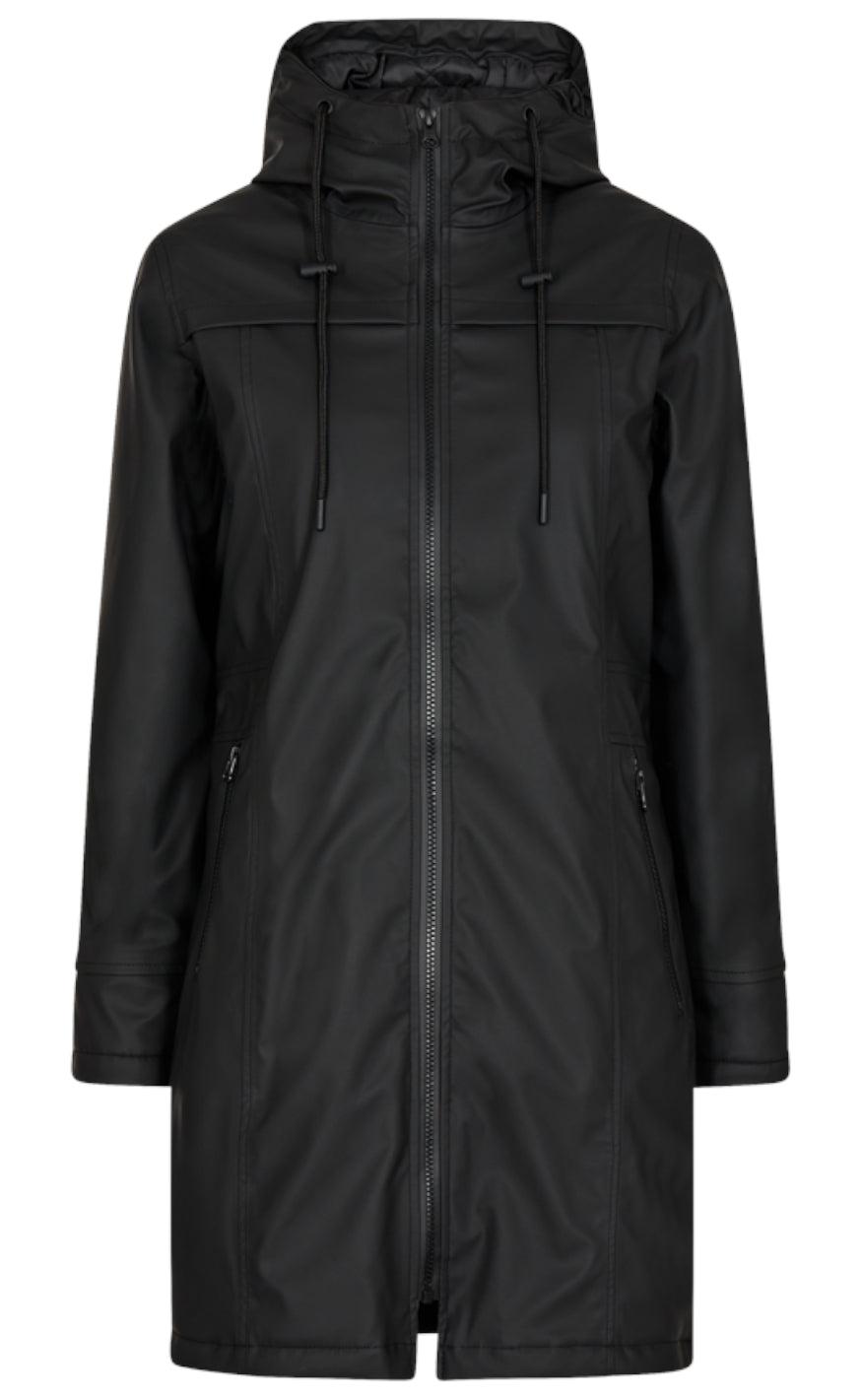 Sort Freequent Jakke Rain Black - Freequent Fashionmanifest - 5715167966193