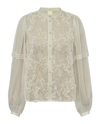 Hvid Gossia Bluse Yasmin Off White - Gossia Fashionmanifest  - 5715195129768