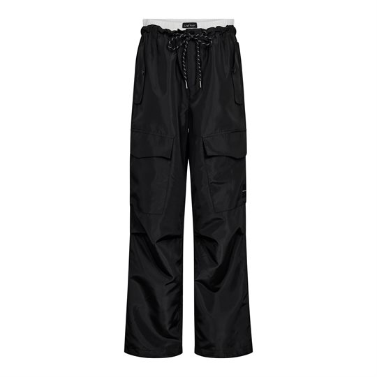 Sort Haute Amiti Cargo Pull Trouser Black - Fashionmanifest